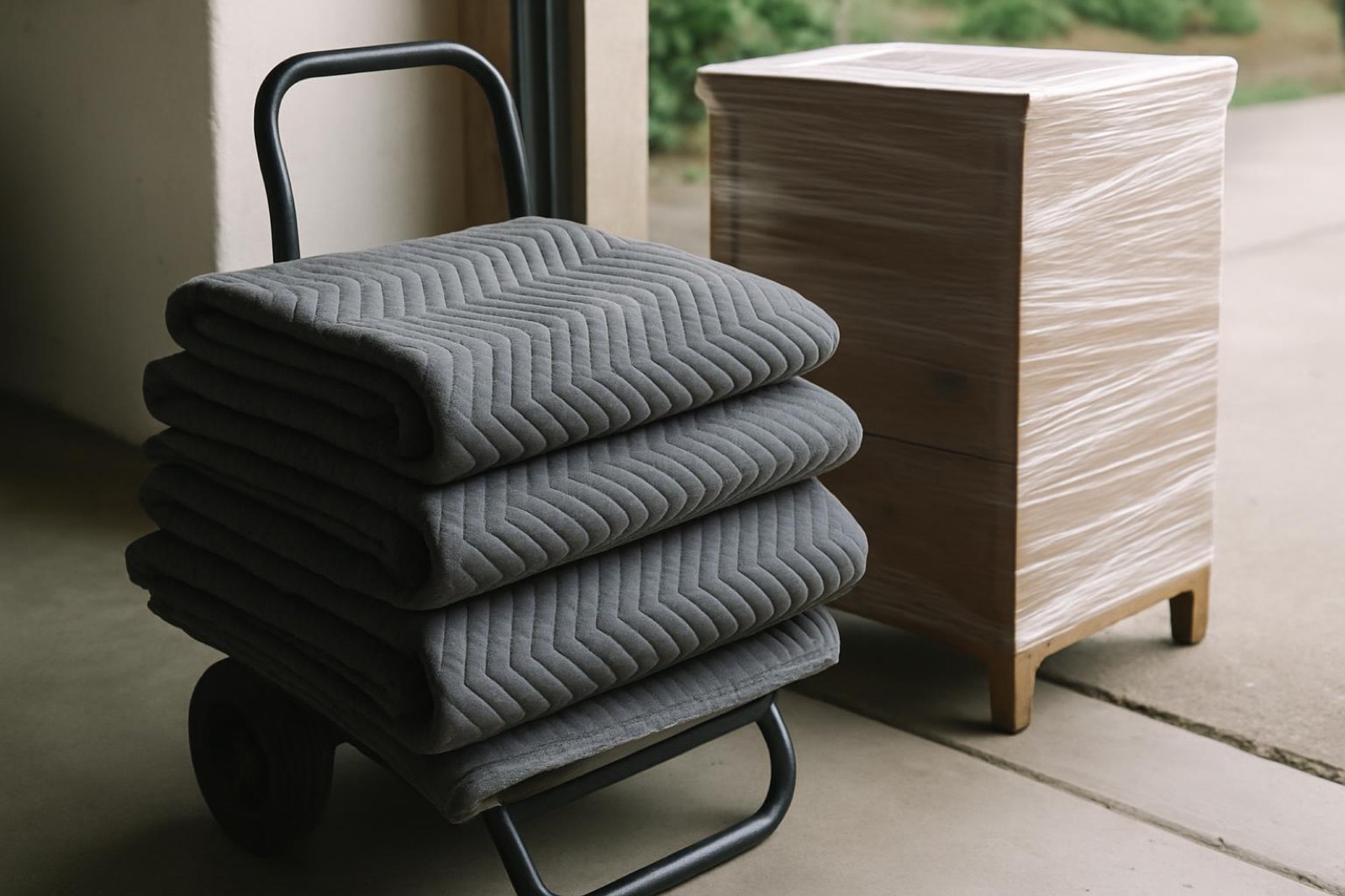 Y&O Moving Consulting Services LLC - moving truck and wrapped furniture in Santa Clarita